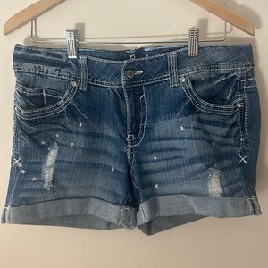 High waisted Jean shorts